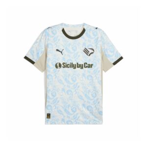 Palermo 3rd Replica Jr W/sponsor Puma Bambini T-Shirt 782856 Warm White/team Light Blue