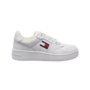 Tjw Retro Basket Scarpa Con Lacci Tommy Jeans Bambini Scarpe EN0EN02933YBS White