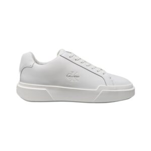 Chunky Cupsole Laceup Lth Scarpa Uomo Calvin Klein Uomo Scarpe YM0YM013440K4 Triple Bright White