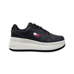 Tjw Retro Basket Scarpa Con Lacci Tommy Jeans Donna Scarpe EN0EN02860BDS Black