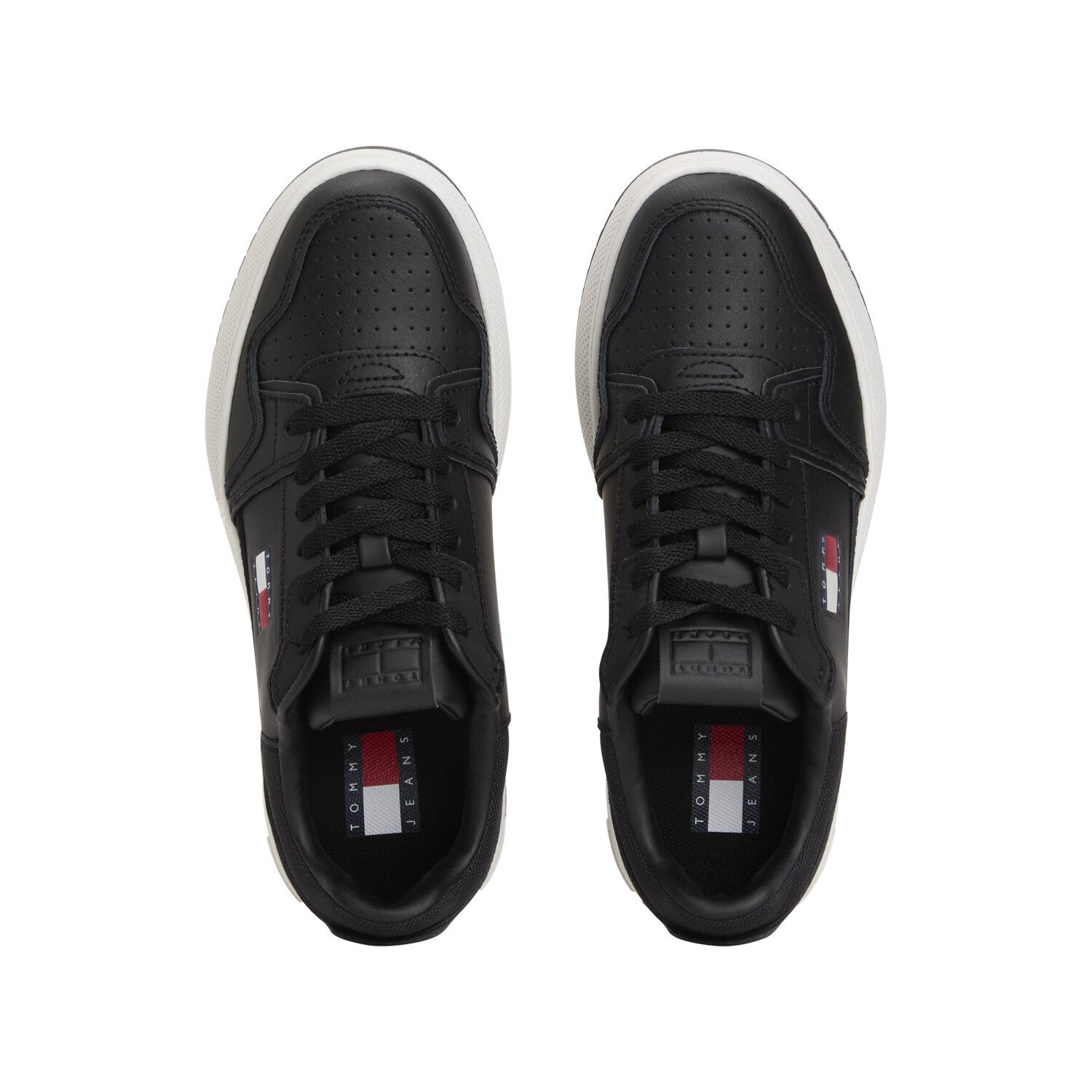 Tjw Retro Basket Scarpa Con Lacci Tommy Jeans Donna Scarpe EN0EN02860BDS Black
