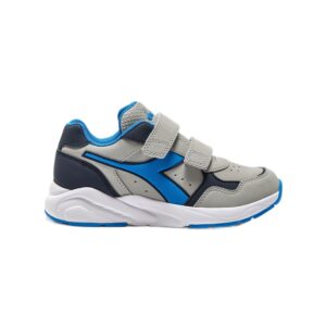 Falcon 5 Sl Jr V Scarpa Con Velcro Diadora Bambini Scarpe 182108 Argento Dd/blu Palazzo
