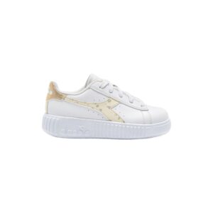 Game Step Moon Ps Scarpa Bimba Con Lacci Diadora Bambini Scarpe 182129 Mandorla Glassata