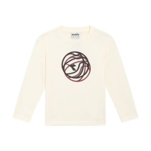 T-Shirt Bimbo Man/lunga Diadora Bambini T-Shirt 182243 Bianco Gardenia