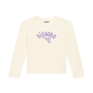 T-Shirt Bimba Man/lunga Diadora Bambini T-Shirt 182246 Bianco Gardenia