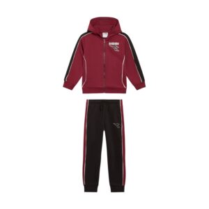 Tuta Bimbo Zip Lunga Con Cappuccio Diadora Bambini Tute 182257 Rosso Impero