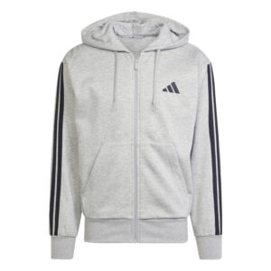 Felpa Uomo Zip Lunga C/cappuccio Adidas Uomo Felpe JD1865 Grey