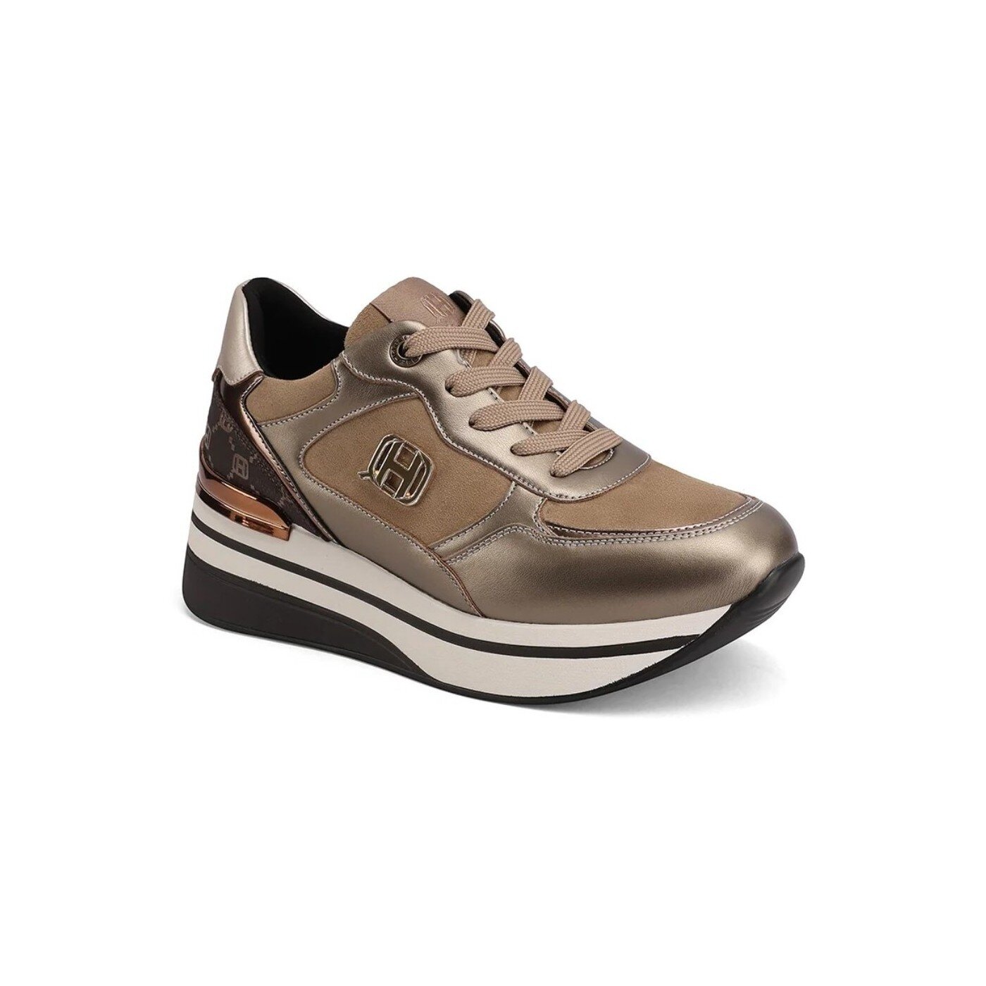 Scarpa Donna Con Lacci Queen Helena Donna Scarpe X33-26 Bronze