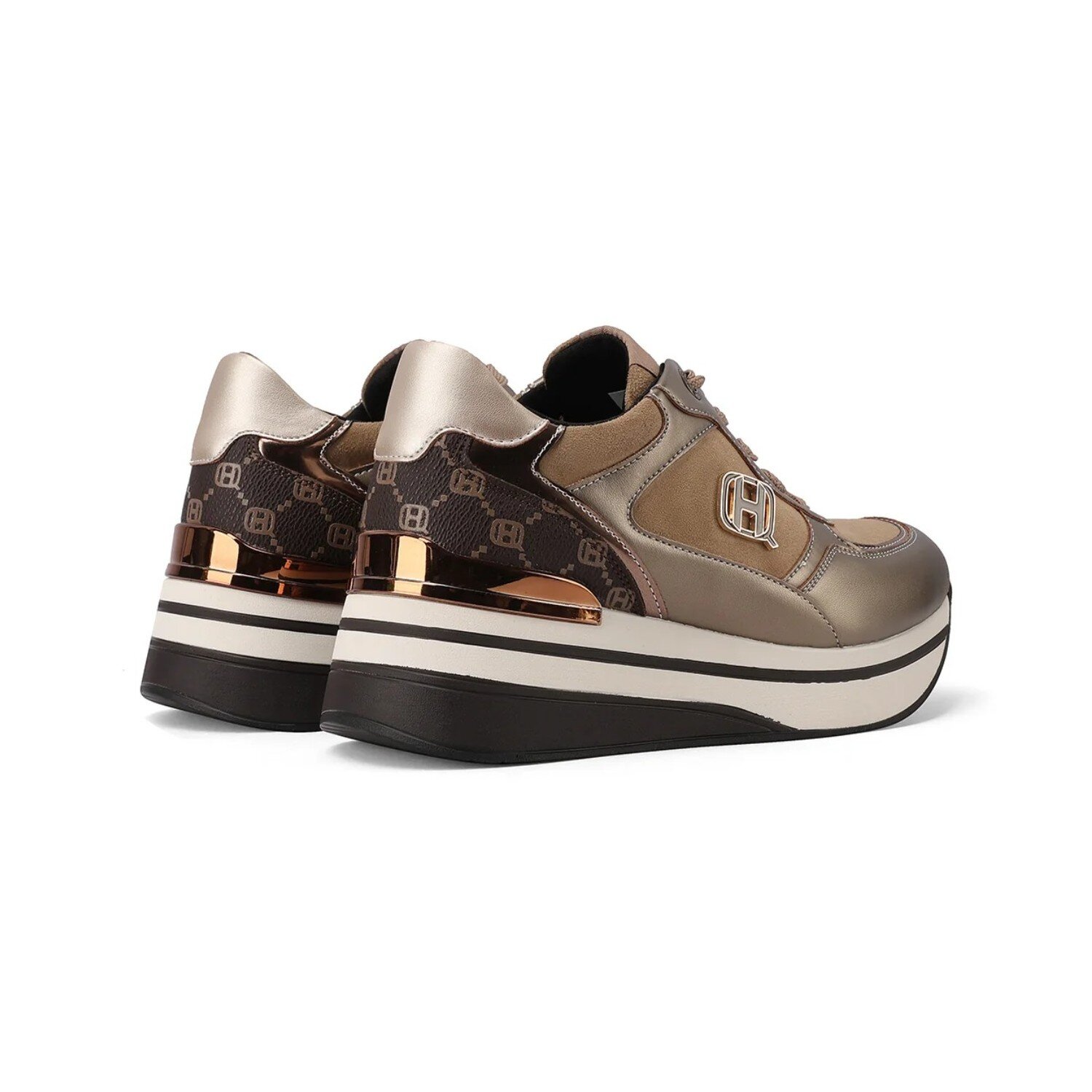 Scarpa Donna Con Lacci Queen Helena Donna Scarpe X33-26 Bronze