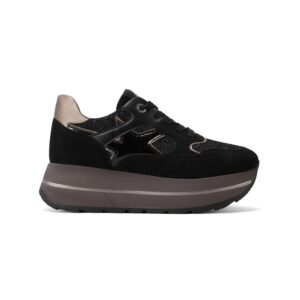 Scarpa Donna Con Lacci Queen Helena Donna Scarpe X33-18 Black