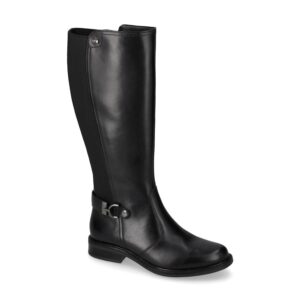 Stivale Donna Vitello Con Zip Valleverde Donna Stivali 17105 Nero