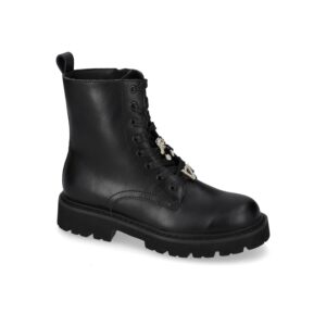 Polacco Vitello Con Lacci Donna Valleverde Donna Polacchi 44528 Nero