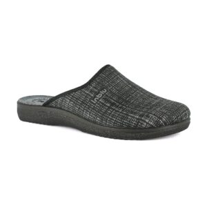 Pantofola Uomo In Blu Uomo Pantofole DG-18 Nero