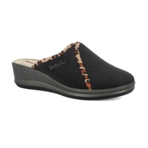 Pantofola Donna In Blu Donna Pantofole GI-25 Nero