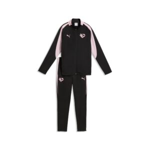 Palermo Fc Smu Jr-Tuta Con Zip Lunga Puma Bambini Tute 786046 Puma Black/bright Pink