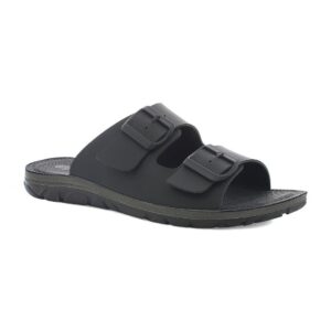 Ciabatta Uomo Con Fibbie In Blu Uomo Ciabatte VT-18 Nero