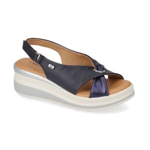 Sandalo Nappa Con Velcro Donna Valleverde Donna Sandali VGI320W Blu