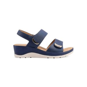 Sandalo Donna C/velcro Queen Helena Donna Sandali BZ395 Navy