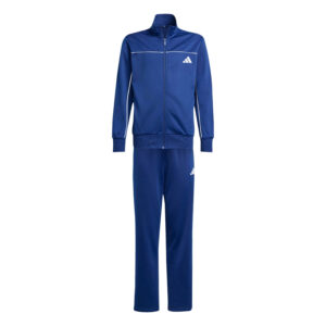 Tuta Bimbi Unisex Con Zip Lunga Adidas Bambini Tute JX8746 Dark Blue/white