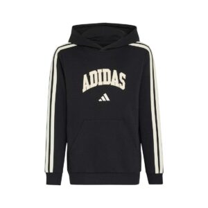 Felpa Con Cappuccio Bimbo Adidas Bambini Felpe KE1635 Black/white