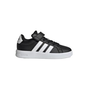 Grand Court 3.0 Sneakers Con Velcro Bimb Adidas Bambini Scarpe HP3533 Black/white