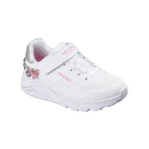 Sneakers Con Velcro Bimba Skechers Bambini Scarpe 310810L White/silver