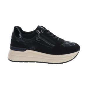 Sneakers Con Lacci E Zip Donna Queen Helena Donna Scarpe X35-25 Black