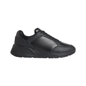 City Runner Laceup Lth Mix-Sneakers Uomo Calvin Klein Uomo Scarpe HM0HM023090GJ Triple Black