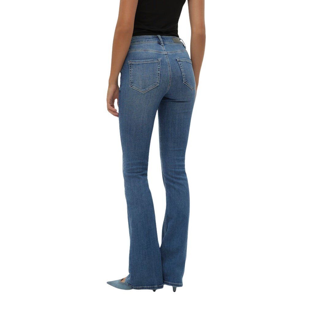 Flash Mr Flared-Jeans Donna Vero Moda Donna Jeans 10302478 NOOS Medium Blue Denim