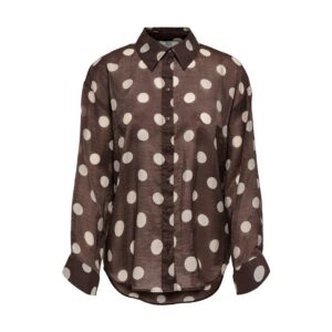 Fay L/s-Camicia Donna Jacqueline De Yong Donna Camicie 15381548 Coffee Bean:cement Dot