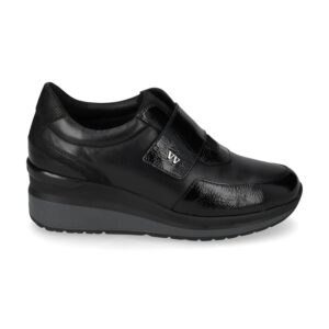 Scarpa Nappa Con Velcro Donna Valleverde Donna Scarpe VVCA553W Nero