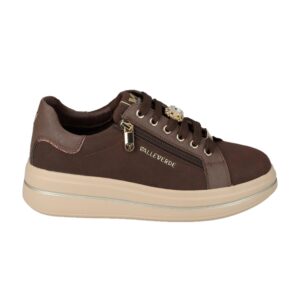Sneakers Con Lacci Donna Valleverde Donna Scarpe 35497 Brown