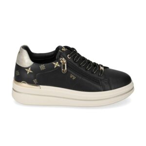 Sneakers Con Lacci E Zip Donna Valleverde Donna Scarpe 35487L Black
