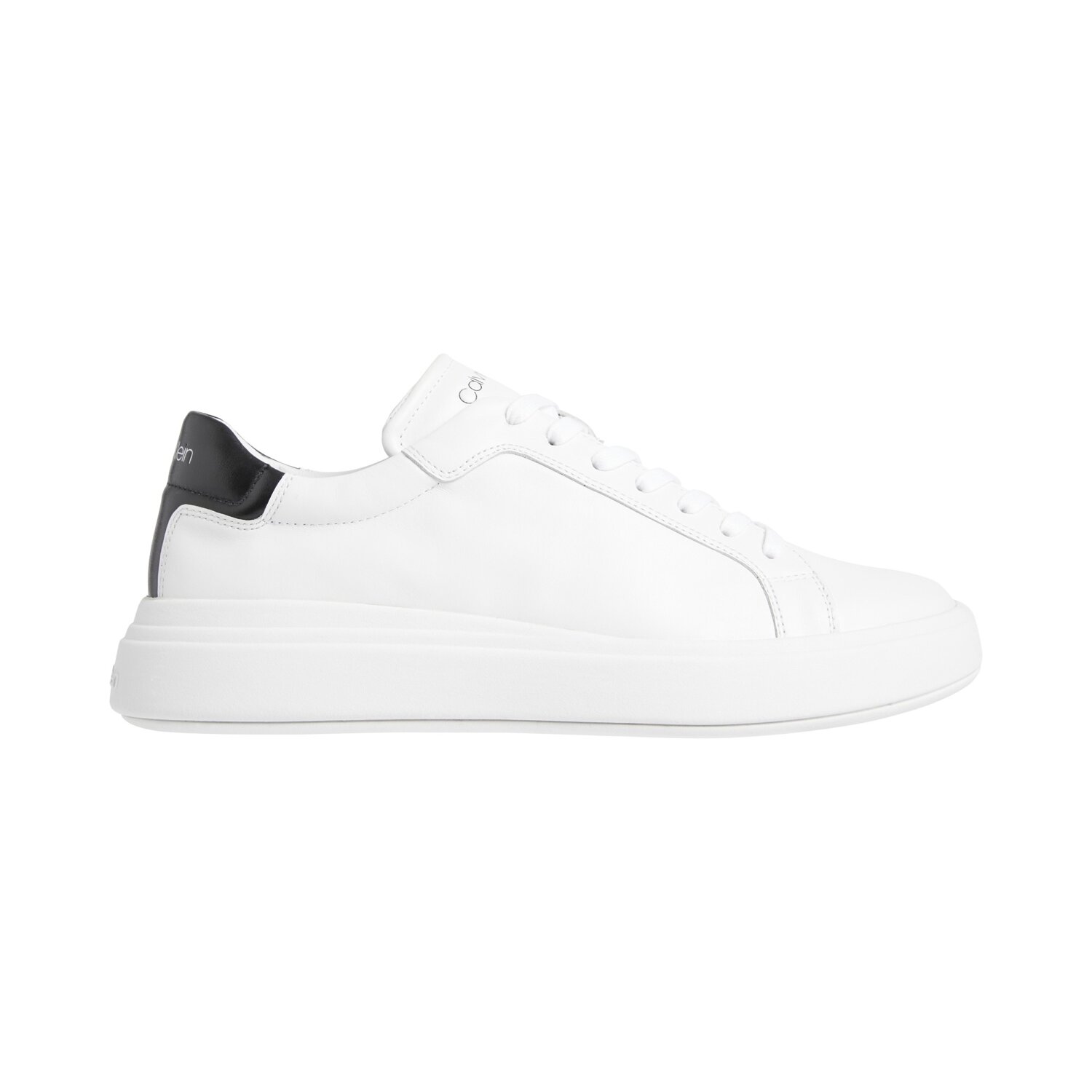 Low Top Lace Up Lth-Sneakers Uomo Calvin Klein Uomo Scarpe HM0HM010160K9 White/black