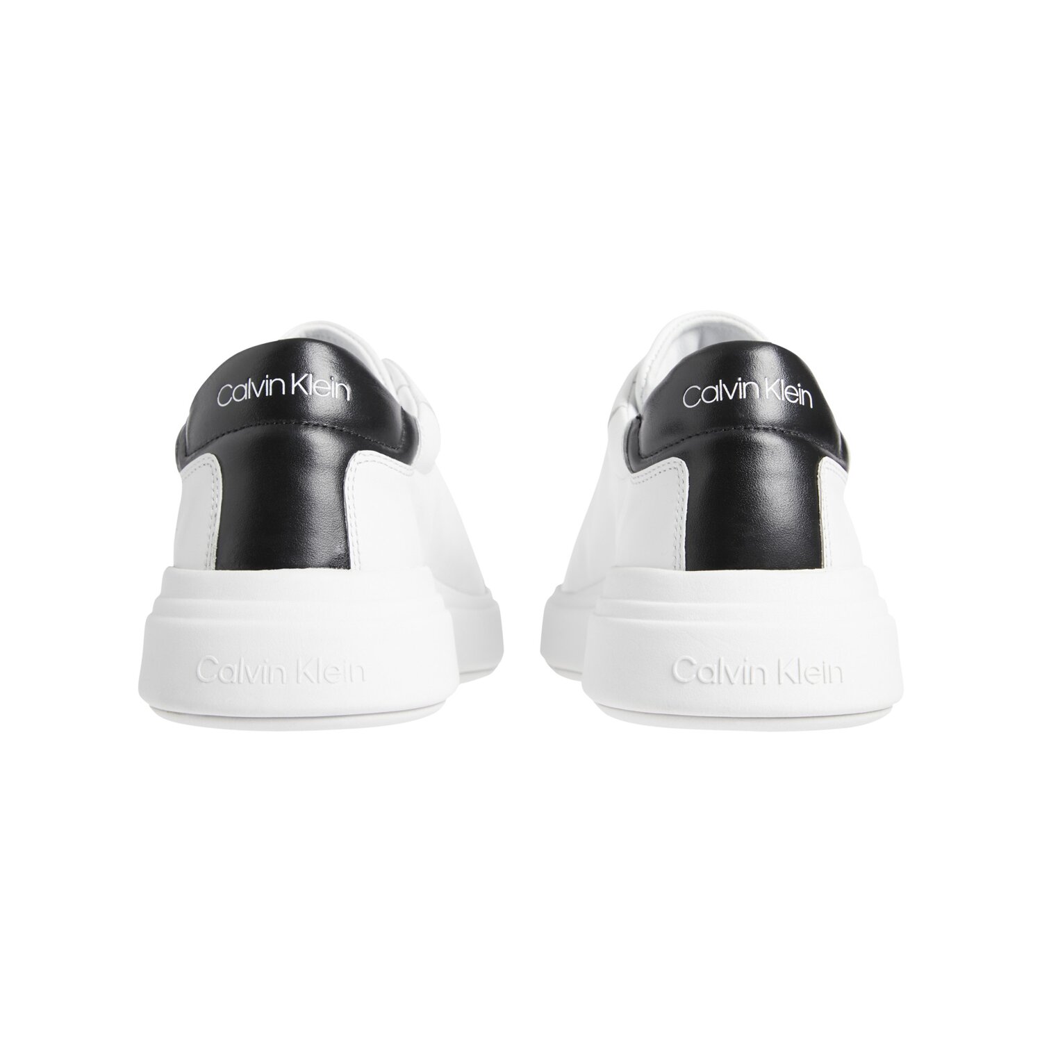 Low Top Lace Up Lth-Sneakers Uomo Calvin Klein Uomo Scarpe HM0HM010160K9 White/black
