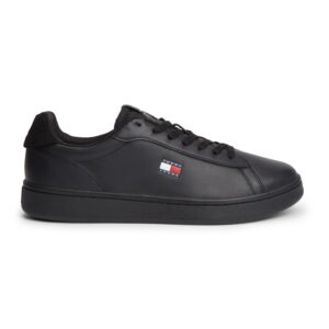 Archive 98 Lth Court-Sneakers Uomo Tommy Jeans Uomo Scarpe EM0EM017910GJ Triple Black